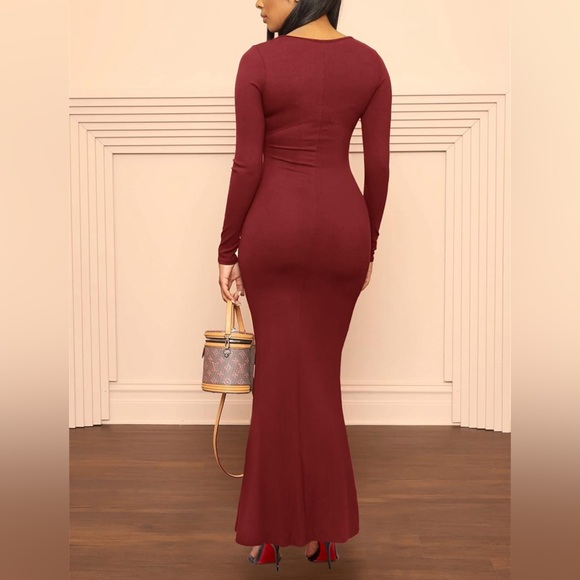 Casual Soft Lounge Long Slip Dress Sexy Bodycon Dress Evening Formal CocktailZ1 - Picture 3 of 6